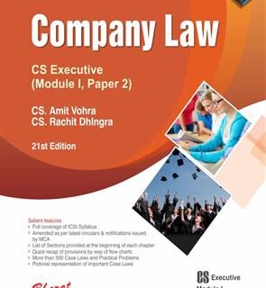 Company law for Dec ~ 2021 Exam by {CS Amit Vohra} [Bharat's] / 21st Edition 2021