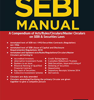 Taxmann SEBI Manual (Set of 3 Volumes) 38th Edition 2022 January