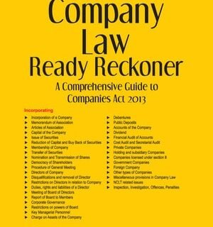 Taxmann Company Law Ready Reckoner – A Comprehensive Guide to Companies Act 2013 – 10th Edition 2022