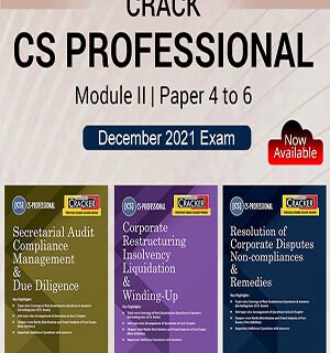 TAXMANN'S COMBO | CS Professional December 2021 Exams – Module II | Paper 4 to 6 | CRACKER Series | 2021 Edition | Set of 3 Books By Divya Bajpai , Prasad Vijay Bhat , Atul Karampurwala