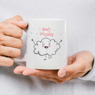 Smile Every Day White Mug Create your Own Customize Coffee Mug