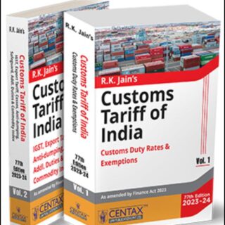 R.K. Jain's Customs Tariff of India Set of 2 Volumes